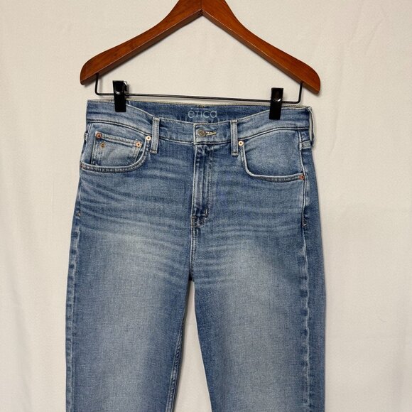 Anthropologie Etica Rae High Rise Clean Straight Leg Ankle Jeans Size 30 - Picture 3 of 16